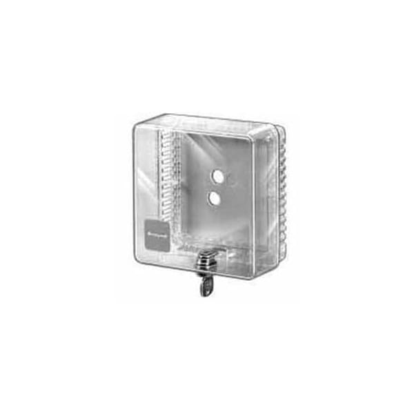 Resideo Honeywell Small Universal Thermostat Guard Clear Cover Clear Base Opaque Wallplate TG510A1001 - main